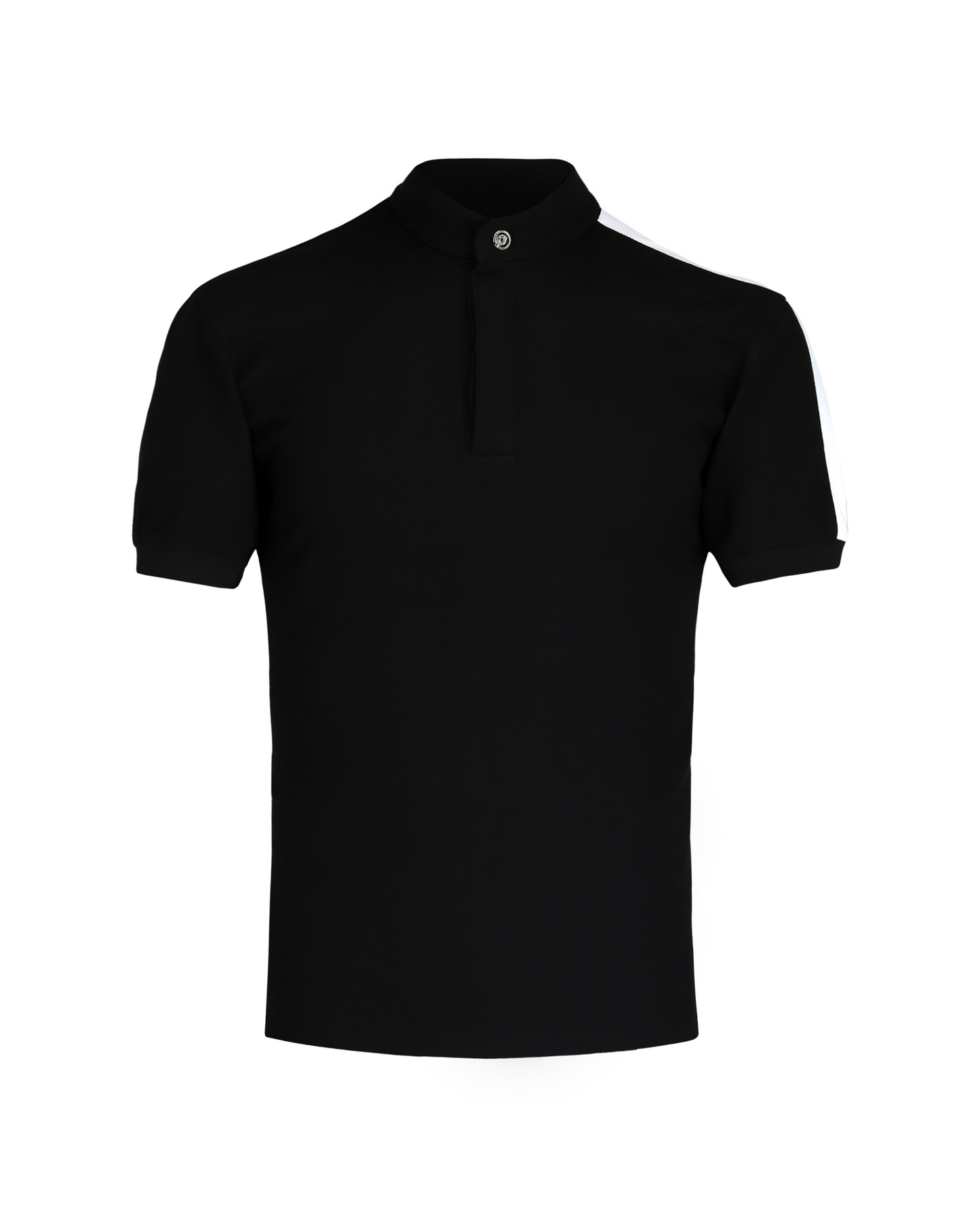 Polo Janssen Negro Con Blanco
