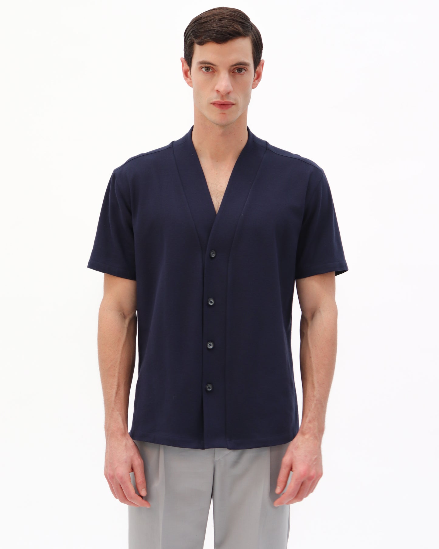 Camisa Katún Azul Marino