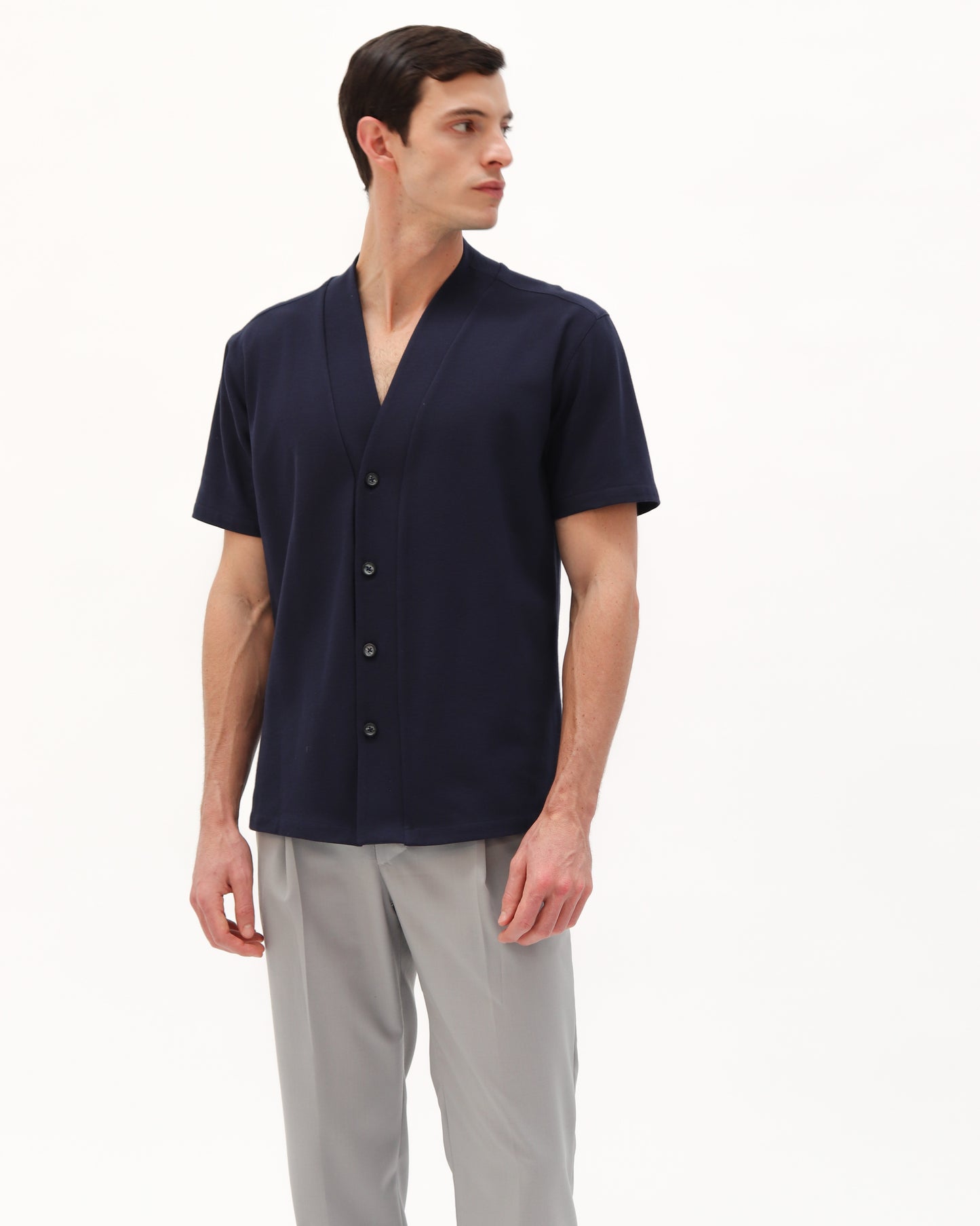 Camisa Katún Azul Marino