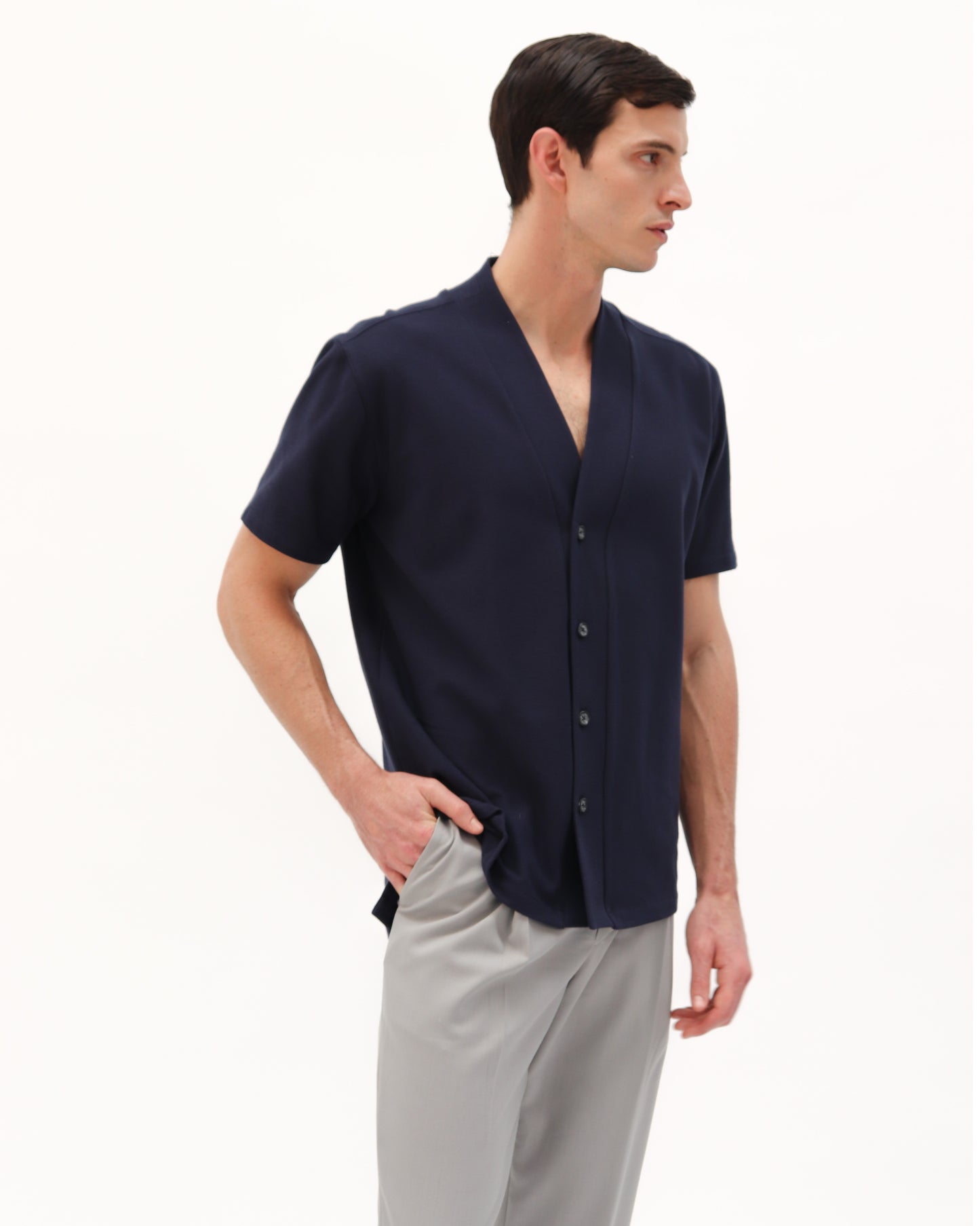 Camisa Katún Azul Marino