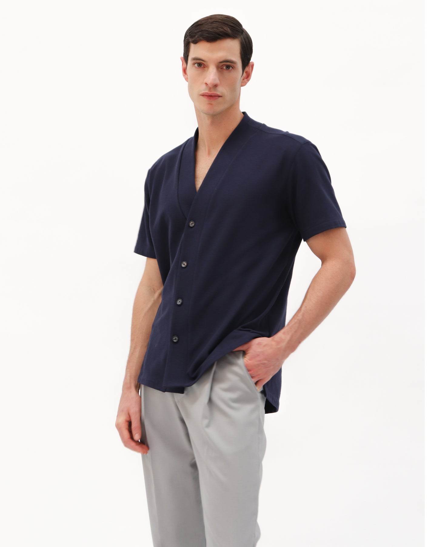 Camisa Katún Azul Marino