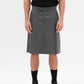 Falda gris a rayas